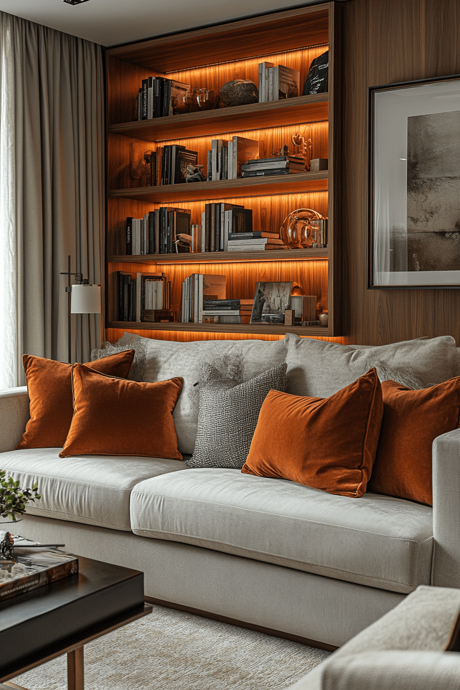 25 Bookshelf Ideas to Showcase Your Favorite Reads and Decor 20 Cozy Sofa Back Book Storage