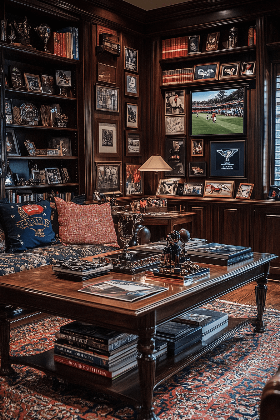 25 Coffee Table Decor Ideas to Refresh Your Living Room 20 Sports Coffee Table Decor