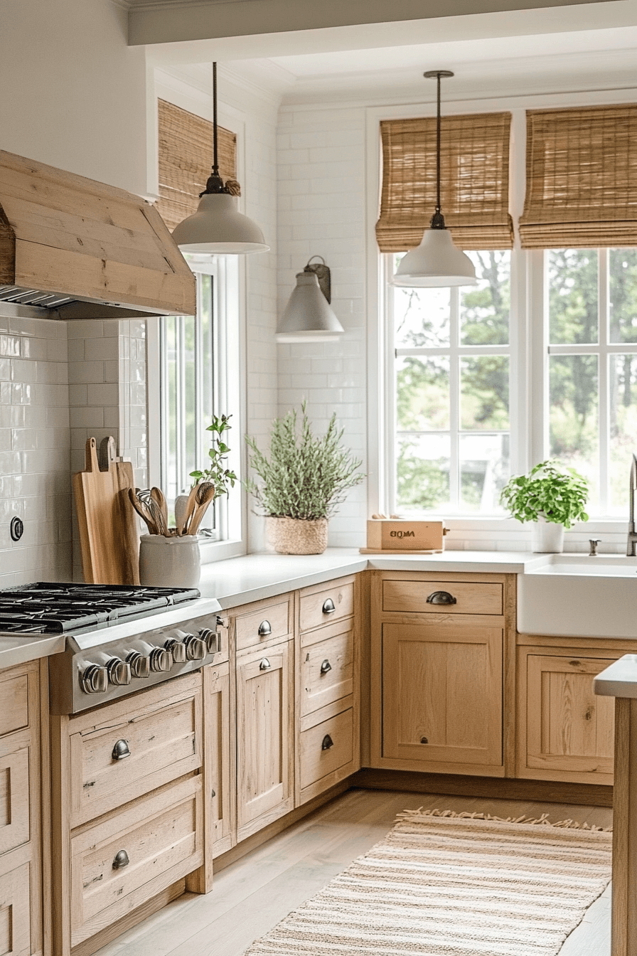 25 Neutral Kitchen Cabinets to Create a Calming Cooking Space 21 Linen Light Ease