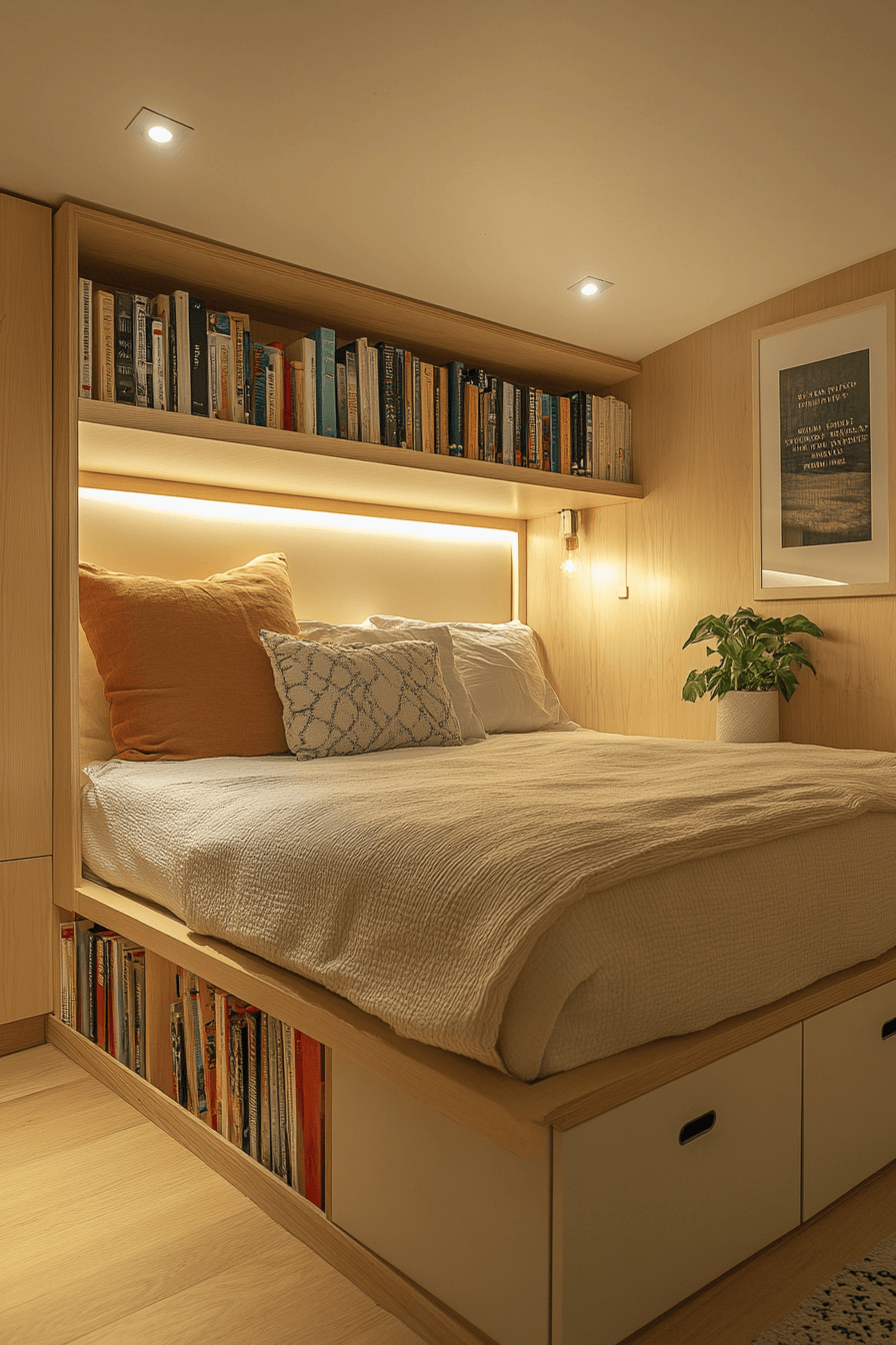 25 Bookshelf Ideas to Showcase Your Favorite Reads and Decor 21 Under Bed Hidden Storage Shelves