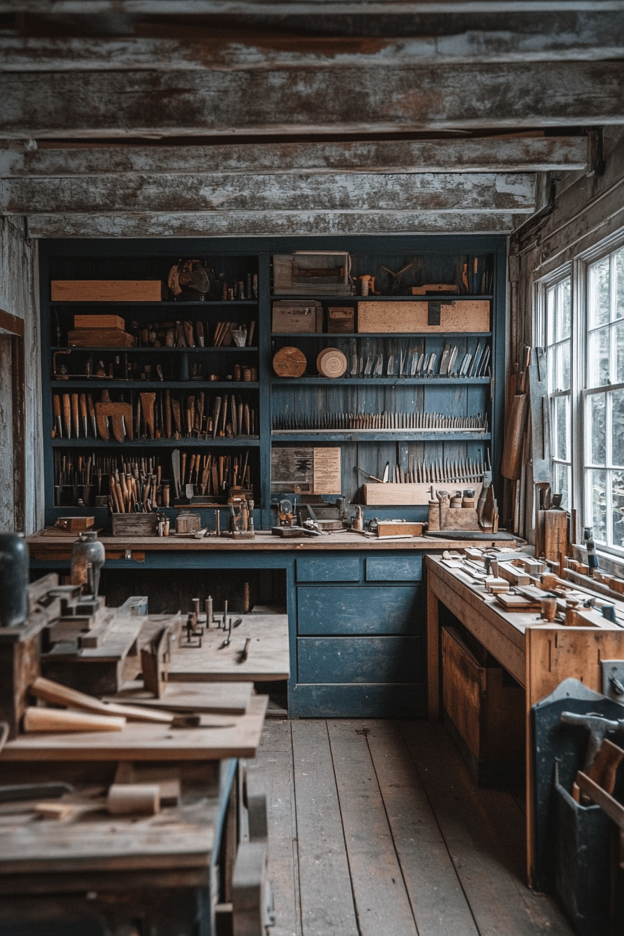 25 Antique Farmhouse Decor Ideas That Will Enhance Your Home’s Charm 22 Antique Hand Tools Display