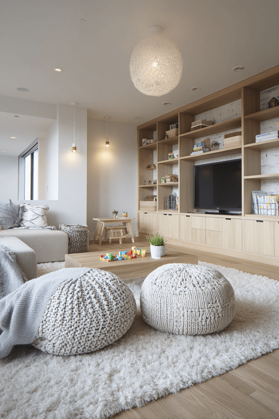 25 Scandinavian Japanese Interior Ideas to Inspire Your Home 22 Calm Family Space