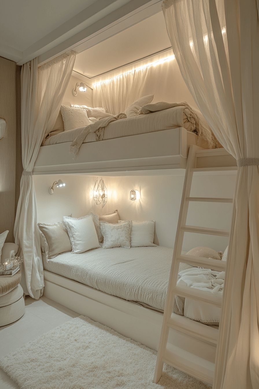 25 Loft Beds for Small Rooms That Make the Most of Every Inch 22 Canopy Loft Dream Setup