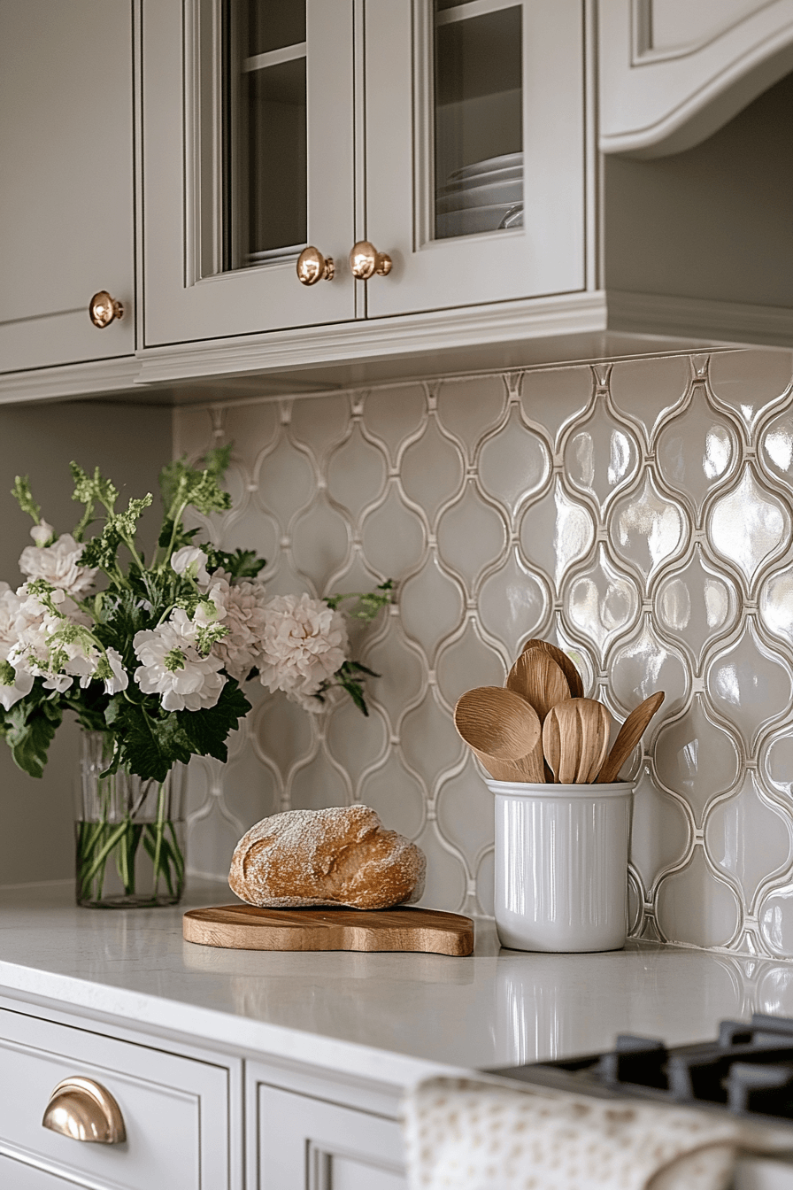 25 Backsplash Kitchen Ideas for a Bold and Beautiful Design 23 Scalloped Tile Curves