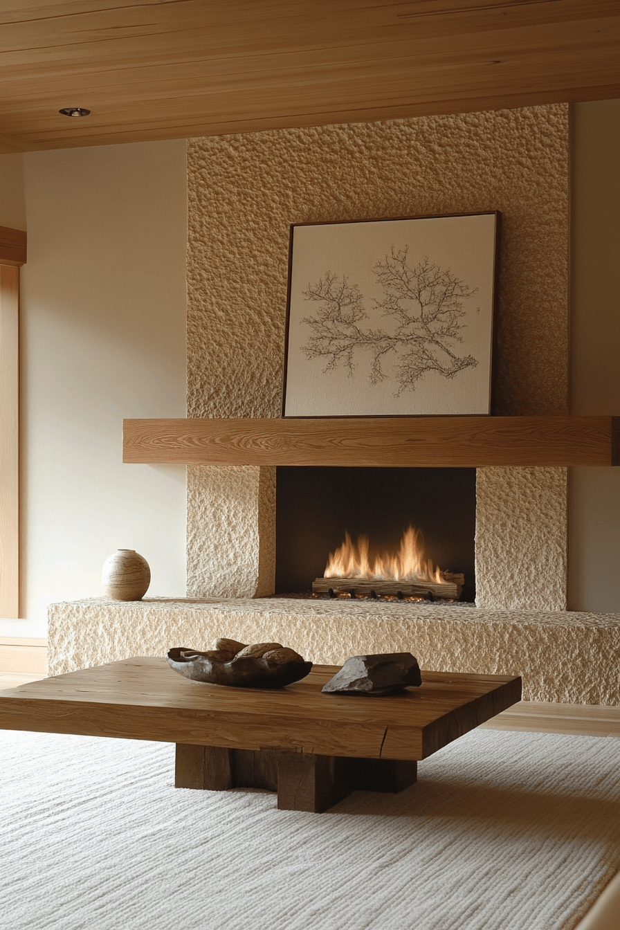 25 Fireplace Interior Ideas to Enhance Your Home’s Ambience 23 Tranquil Asian Inspired Fireplace Vibe