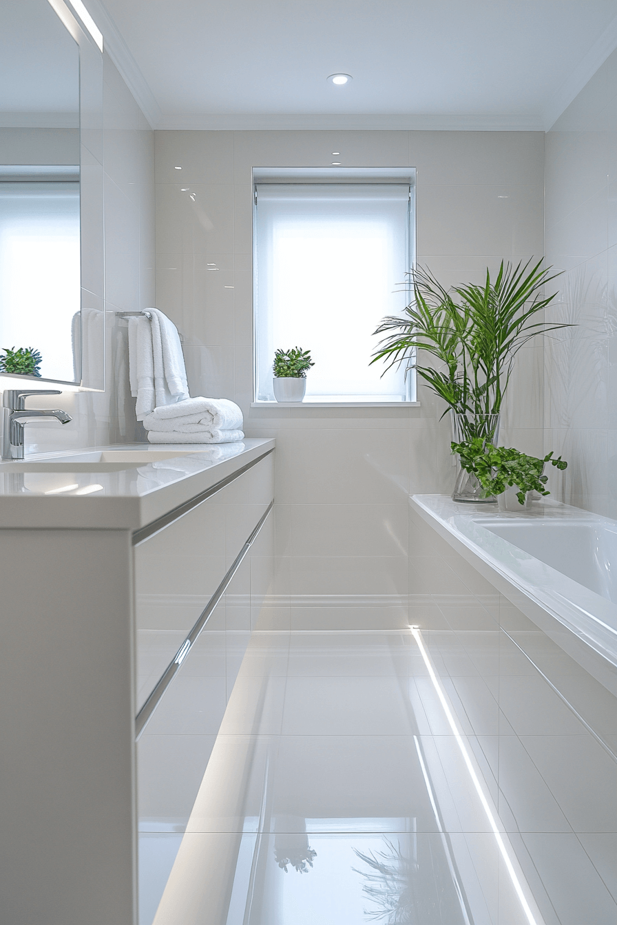 25 Luxury Bathroom Design Ideas to Add Glamour to Your Home 24 High Shine Gloss Finish Bathroom Style