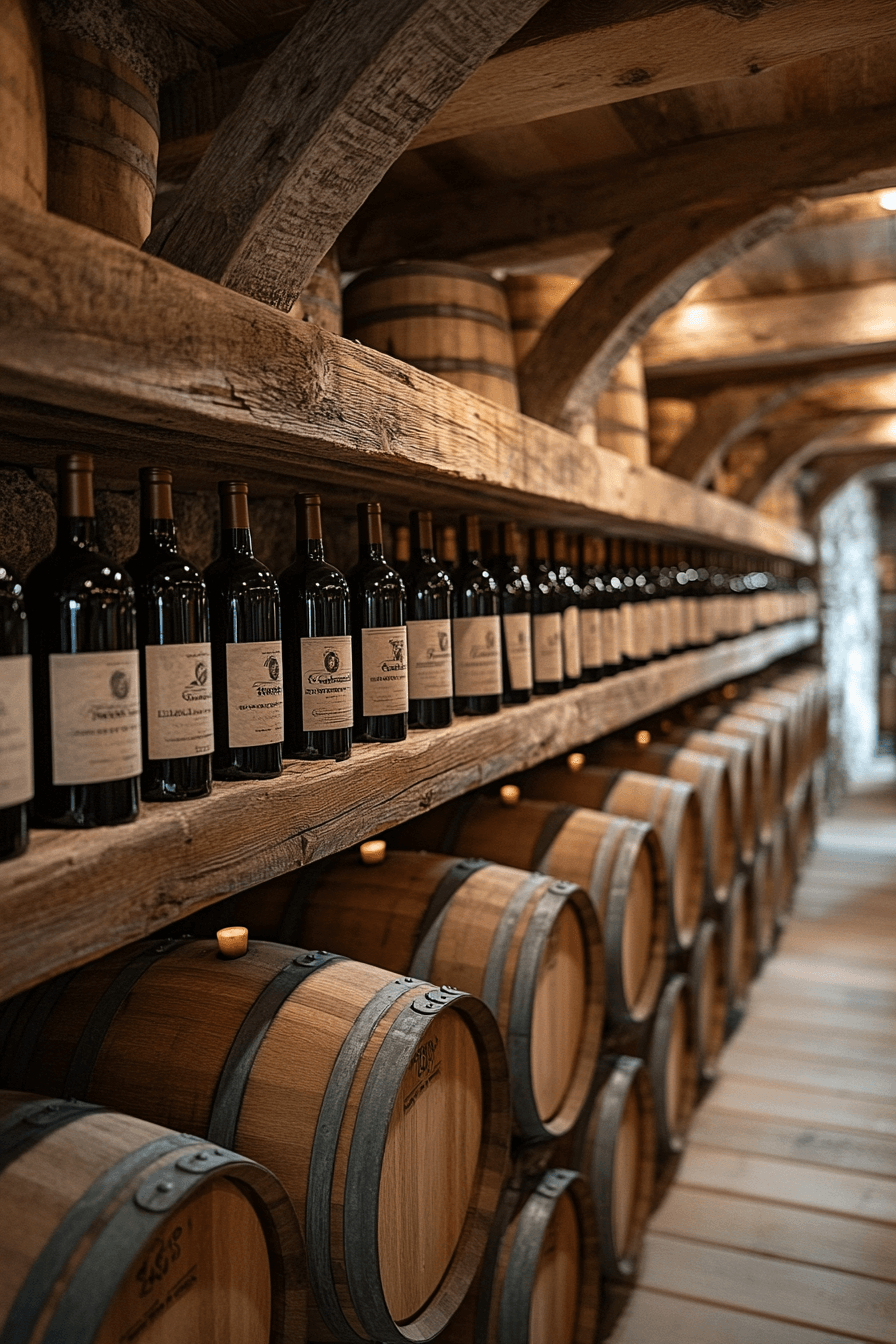 25 Antique Farmhouse Decor Ideas That Will Enhance Your Home’s Charm 24 Rustic Wine Rack Style