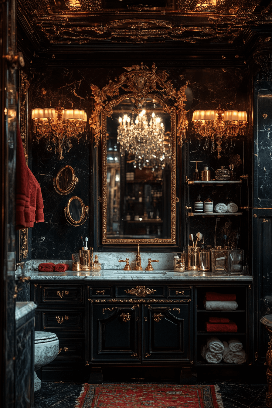 25 Luxury Bathroom Design Ideas to Add Glamour to Your Home 3 Bathroom Design With A Golden Finish