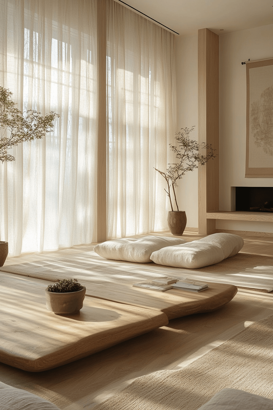 25 Scandinavian Japanese Interior Ideas to Inspire Your Home 3 Calm Living Space