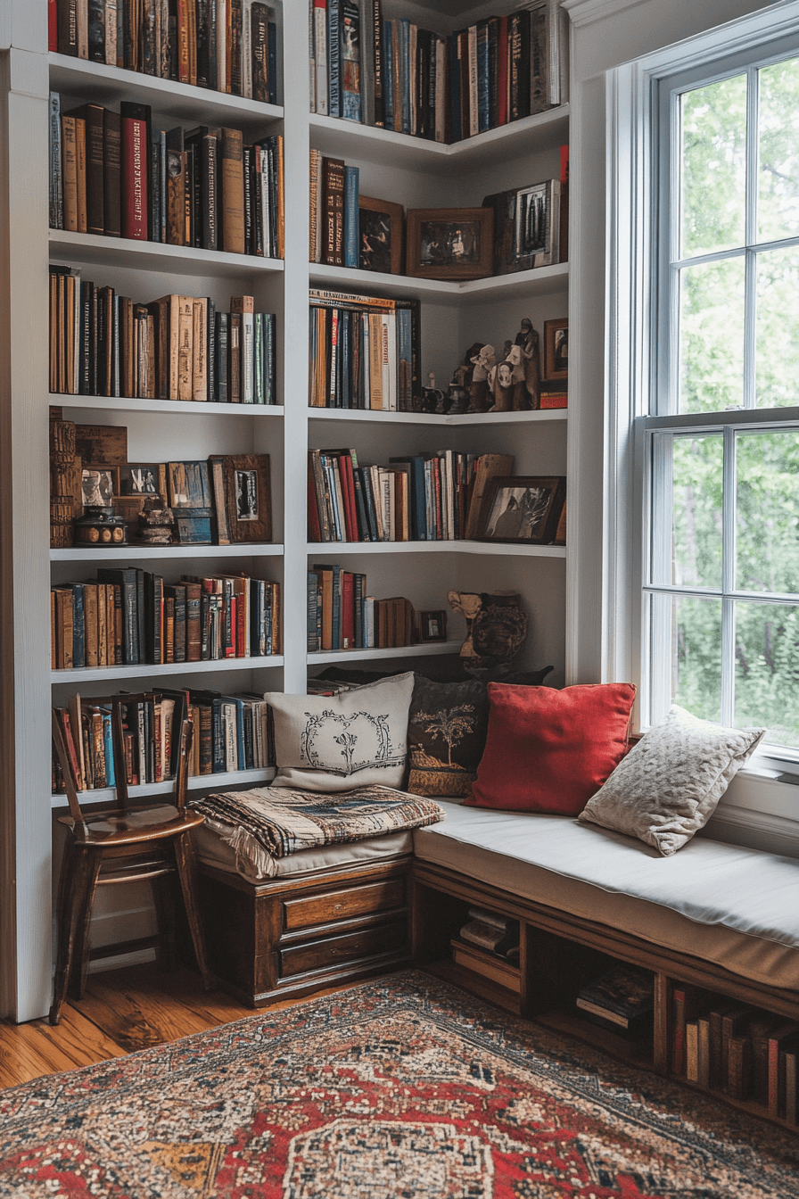 25 Bookshelf Ideas to Showcase Your Favorite Reads and Decor 4 Corner Shelving With Flair