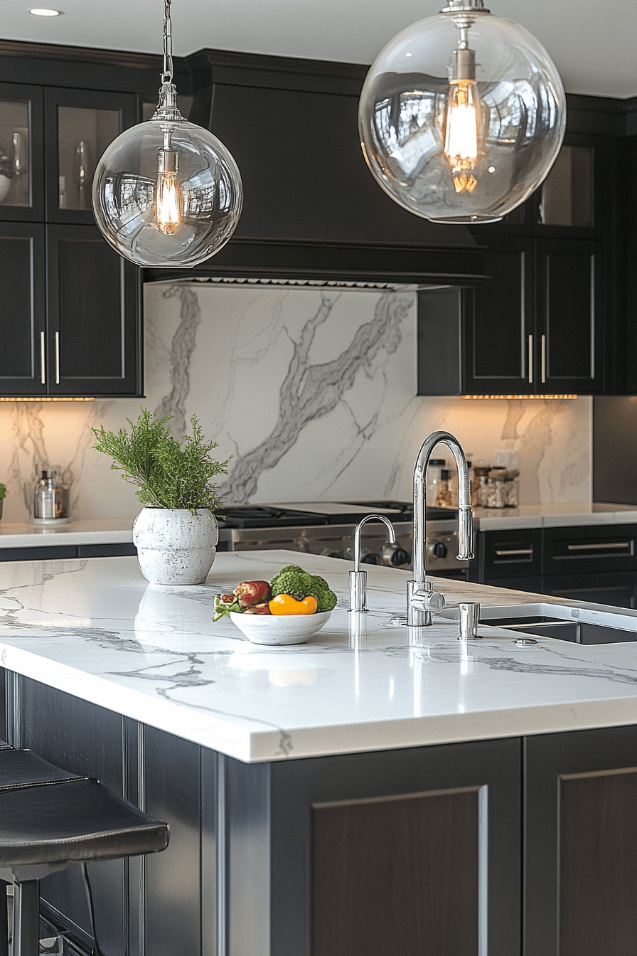 25 Backsplash Kitchen Ideas for a Bold and Beautiful Design 4 Marble Elegance Walls