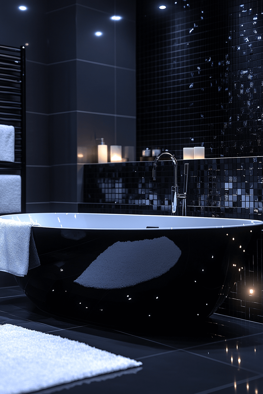 25 Luxury Bathroom Design Ideas to Add Glamour to Your Home 5 Classic Monochrome Bathroom Appeal