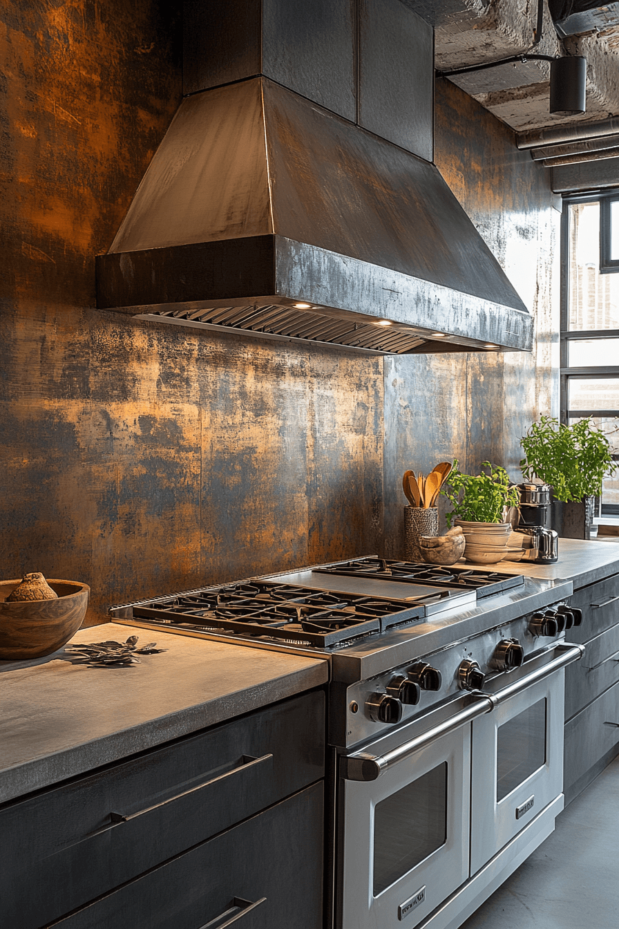 25 Backsplash Kitchen Ideas for a Bold and Beautiful Design 5 Modern Metallic Shine