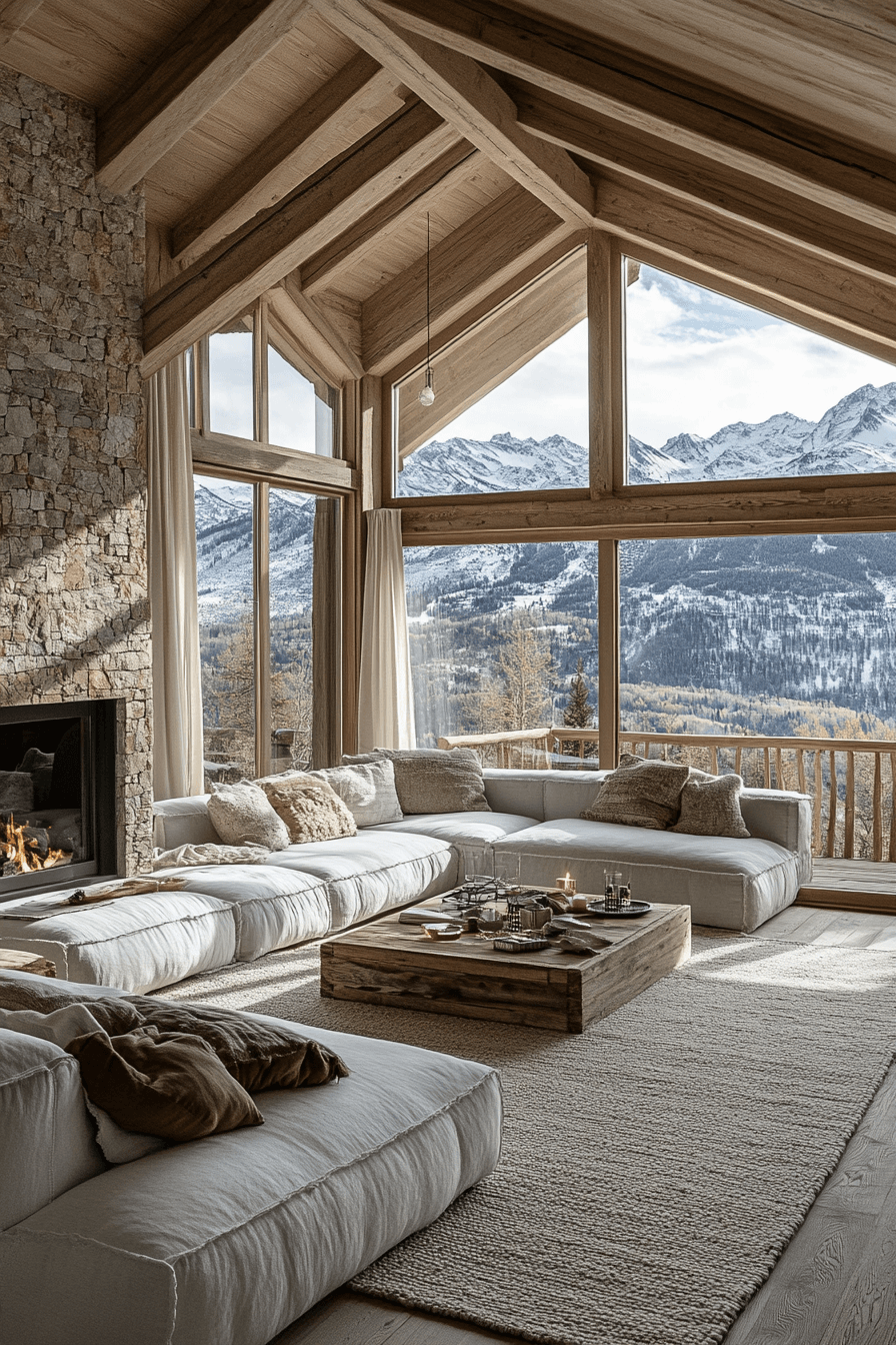 25 Little Cabin Living Room Ideas That Will Warm Your Heart 5 Mountain View Retreat In The Cabin
