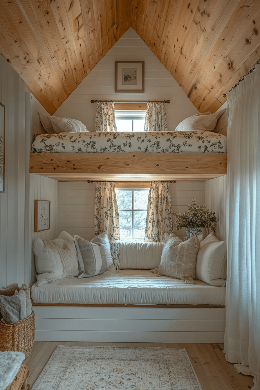 25 Loft Beds for Small Rooms That Make the Most of Every Inch 6 Cottage Inspired Loft Space