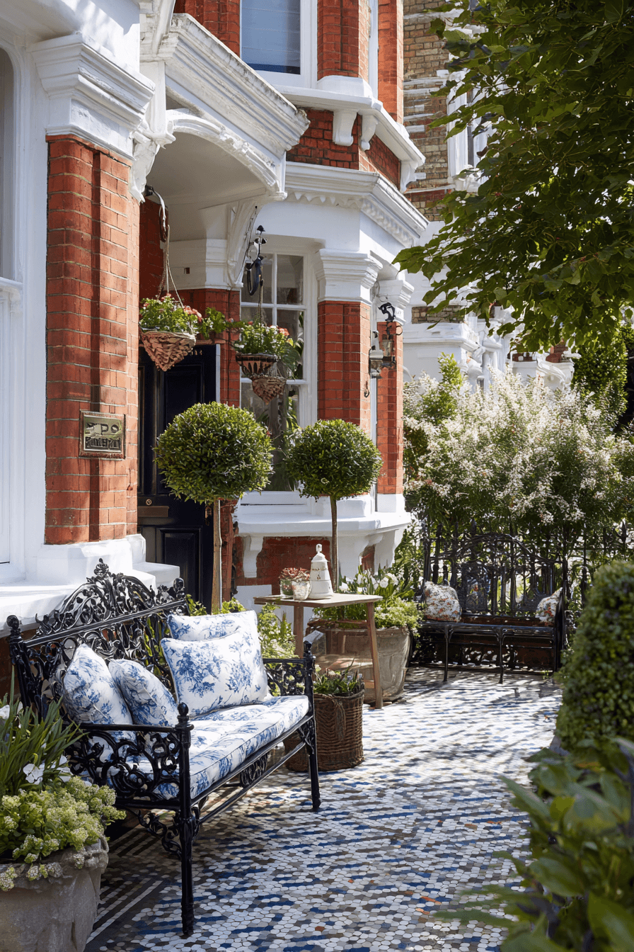 25 Antique Yard Decor Ideas for a Warm and Inviting Outdoor Vibe 7 Edwardian Outdoor Elegance