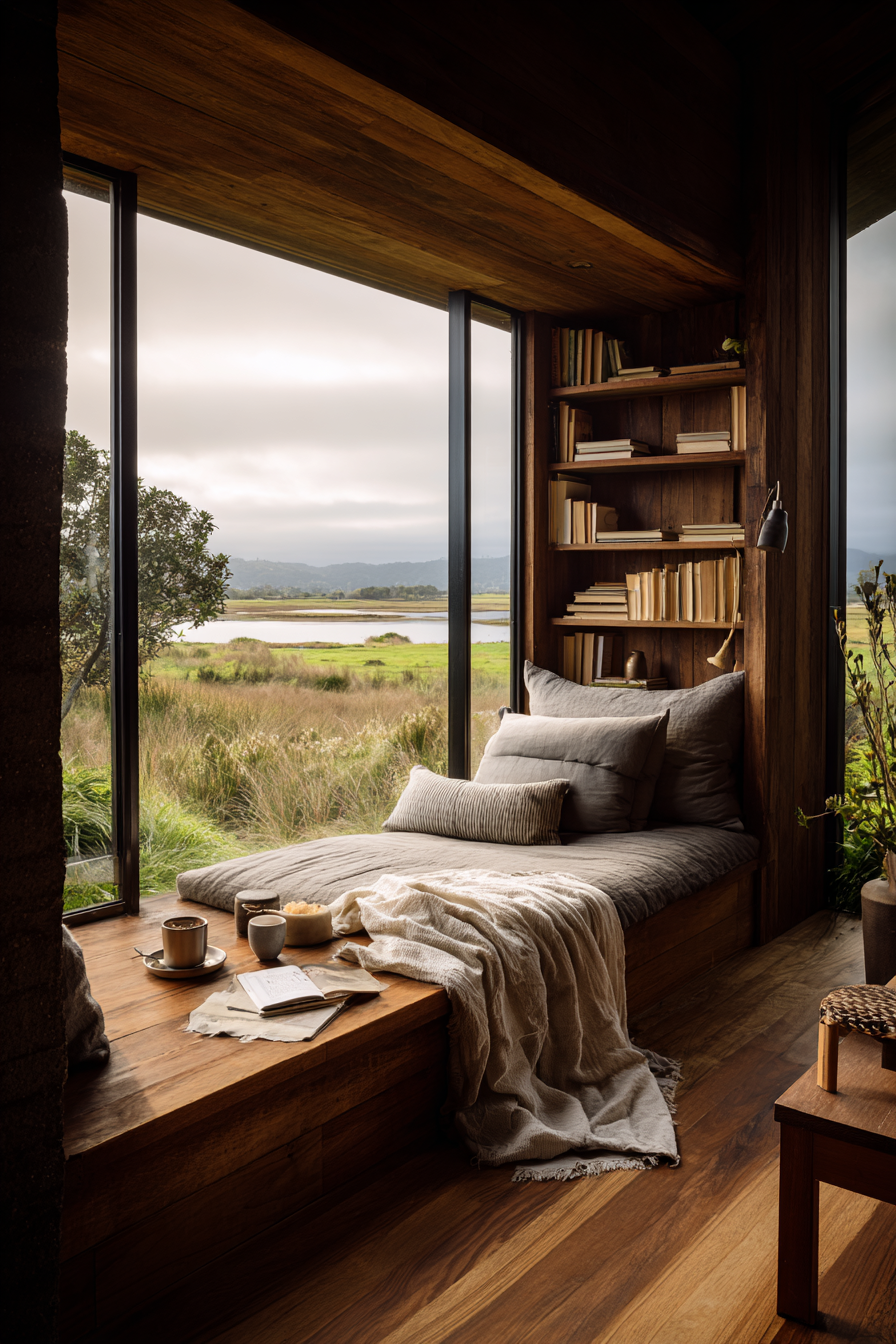 25 Scandinavian Japanese Interior Ideas to Inspire Your Home quiet reading corner 1